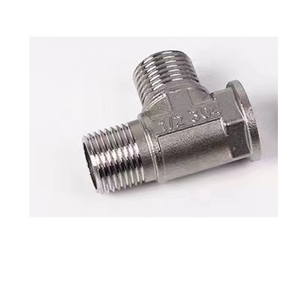 2 STK avledningsventil T Adapter VVS-sett 2PCS