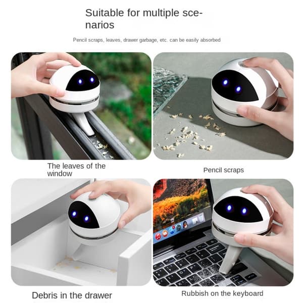 Mini Vacuum USB-bordsfeier ren børste
