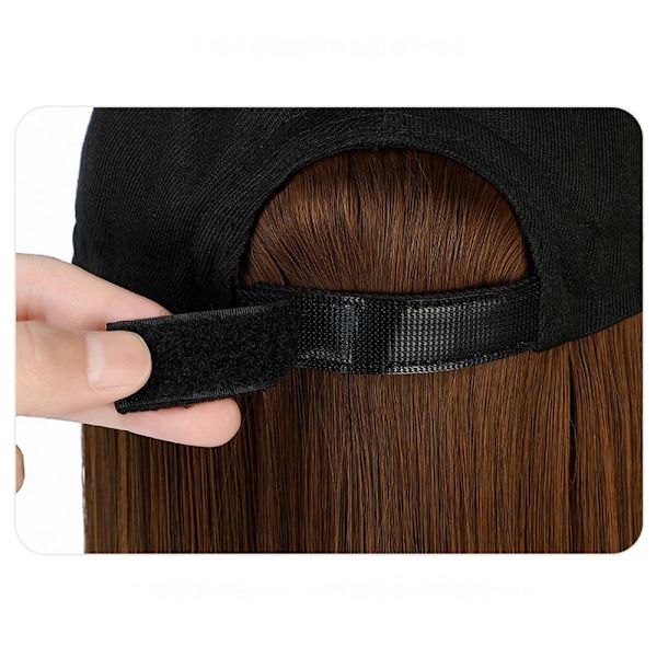 Hat Syntetisk paryk Hat paryk SORT SORT black