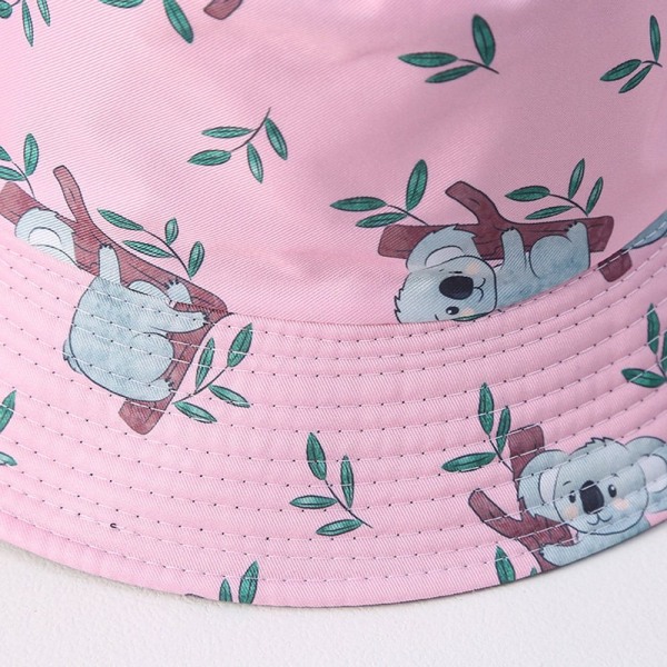 Summer Bucket Hat Fishing Cap PINK Pink