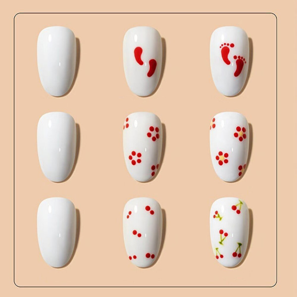 Nail Art Pensel Maleri Tegning HVIT white