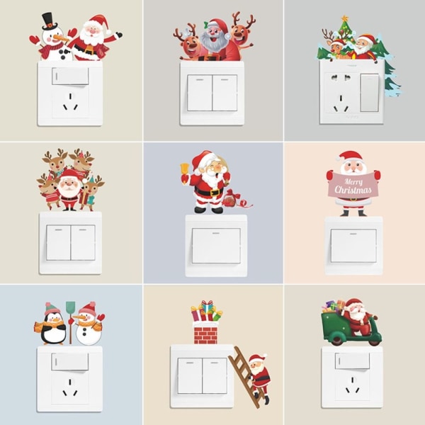 Christmas Switch Sticker Wall Stickers STYLE 10 STYLE 10 Style 10