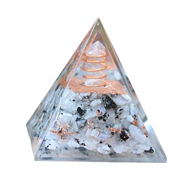 Crystal Column Pyramid Energy Orgone Stone 6cm 6cm