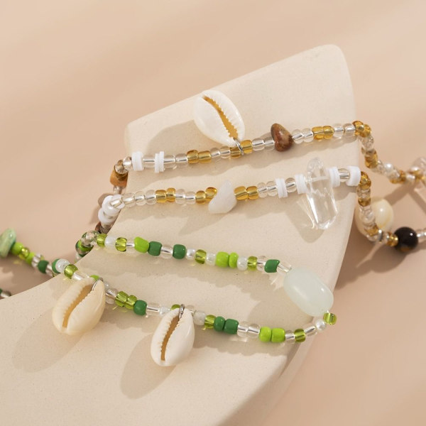 Bohemia beaded midjekedja Shell Stone midjeband Body Smycken