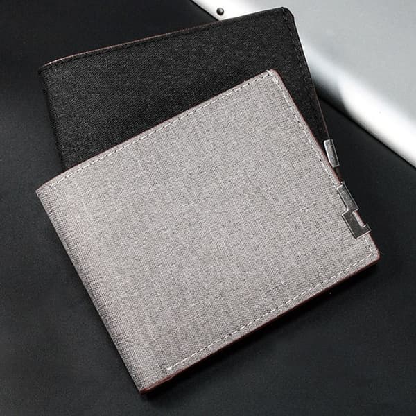 Myntveske for menn LYSGRÅ light grey
