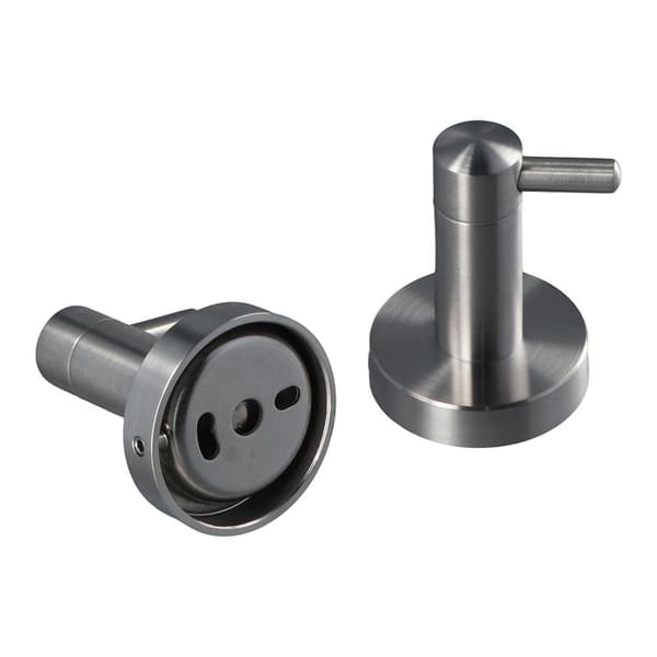 2 Stk Håndkleholder Nøkkelkrok SORT SORT Black