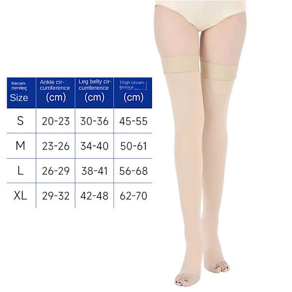 Åreknuder Sokker Kompressionsstrømper NATURAL XL NATURAL XL