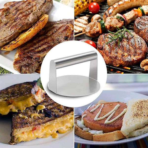 Rustfrit stål Kødpresse Burger Press 2 2 2