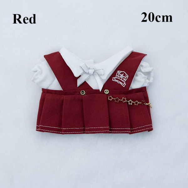 1 Set 10/20cm Dockkläder Dockklänningar RÖDA 20CM Red 20cm