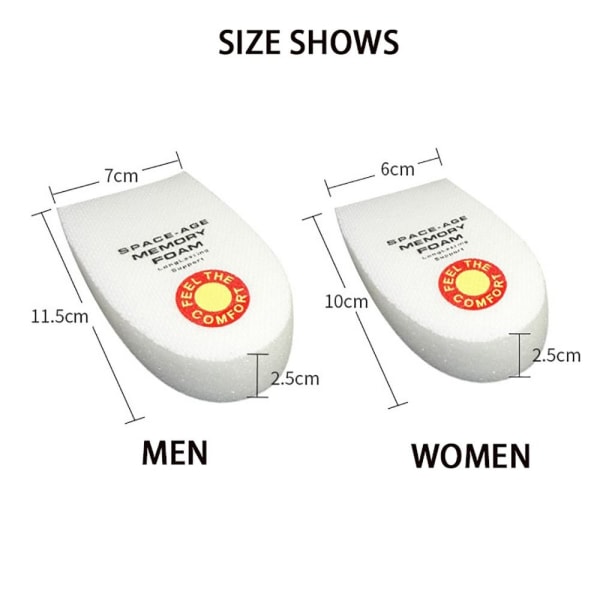 Hælpute Hæl Memory Foam Puter FOR HERRE FOR HERRE FOR MEN