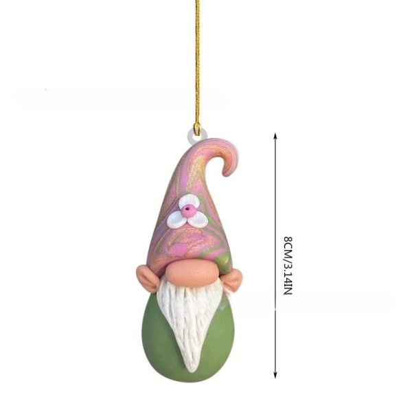 2 stk akryl dværg vedhæng Ornament juletræ vedhæng B B B