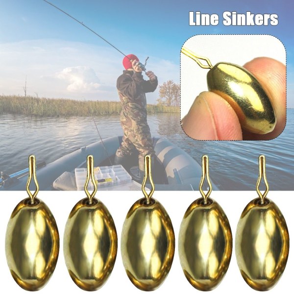 5kpl/erä Copper Fishing Lead fall Brass 1.8G 1.8G 1.8g