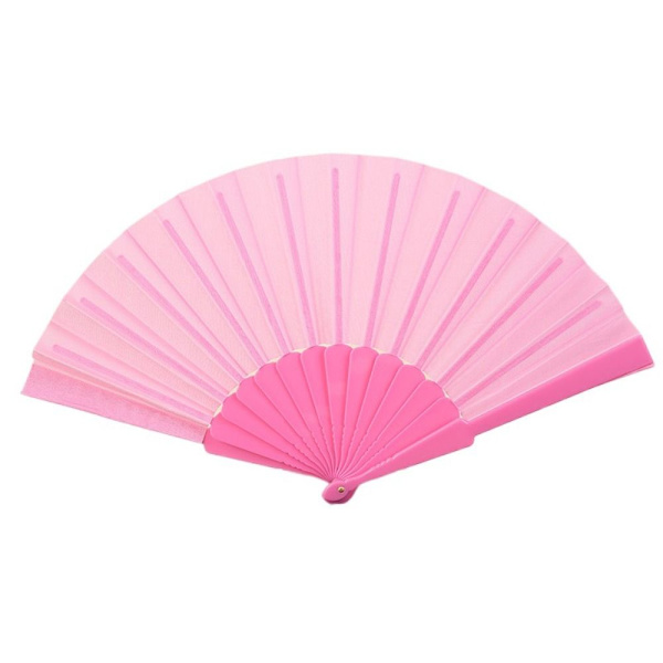 Folding Fan Cloth Håndventilator SORT Black
