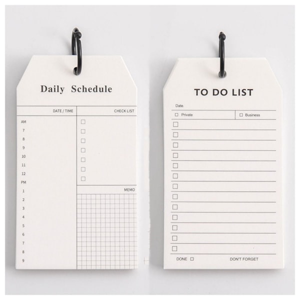 To Do List Notesblok Memo Note Daglig opgaveplanlægning