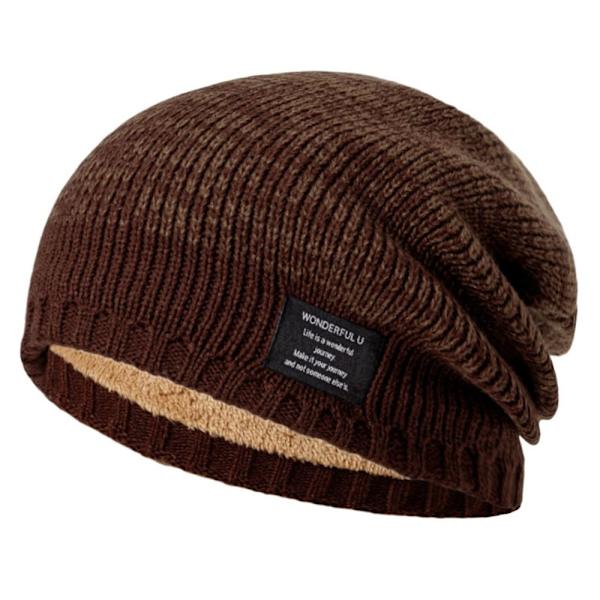 Strikket Hue Beanies Hue KAFFE Coffee