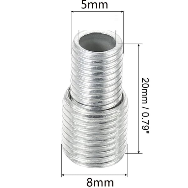 6 STK Rustfrit stål konverteringsskrue Variabel diameter skrue 6PCS