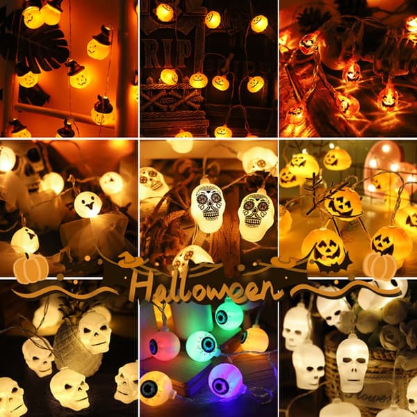 Halloween LED String Light Skeletons Lights 4 4 4