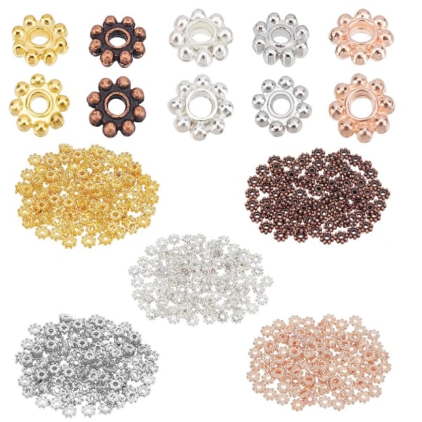 Flower Spacer Beads Mini Snowflake Loose Beads Floral Loose