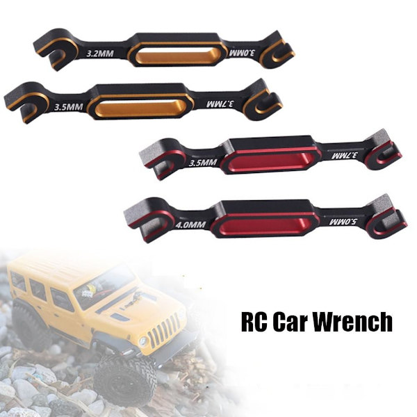 4st RC Bilnyckel Mutter Skruvnyckel RÖD Red
