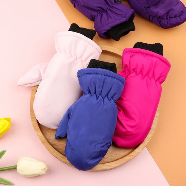 Barn Skidhandskar Långärmad vantrosa ROSA Pink