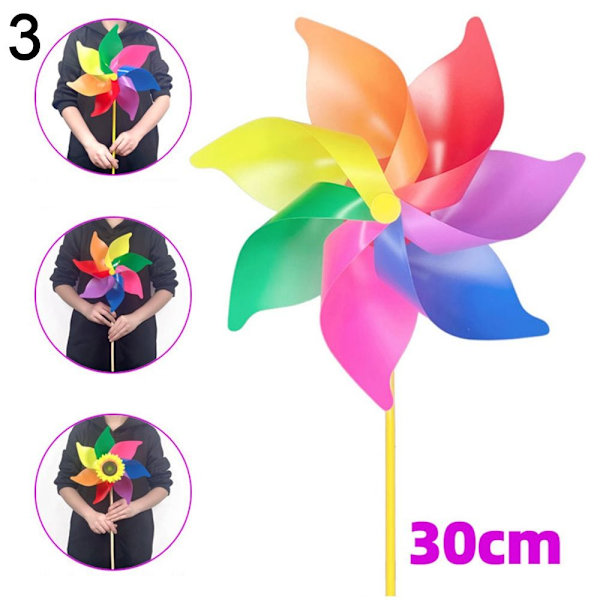 Fargerike solsikkevindmøller Layout Pinwheels Leker 3 3 3