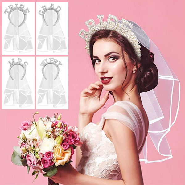 Pearl Hairband Morsiuskruunu 3 3 3