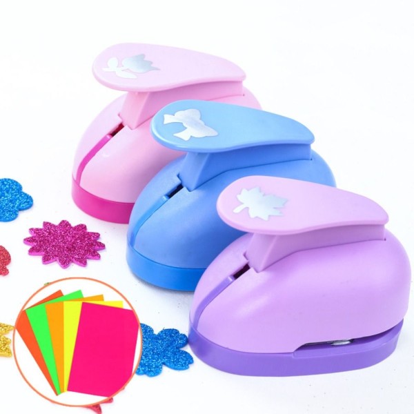 Kid Hole Punch Paper Shaper Cutter 3 3 3