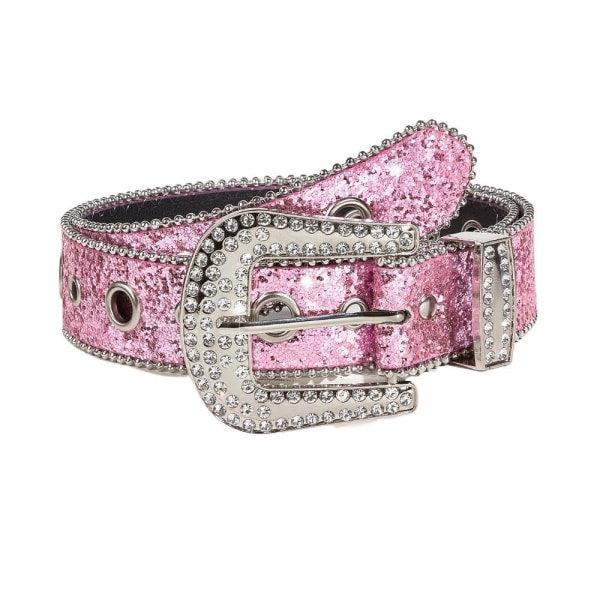 Rhinestone bælte linning PINK pink