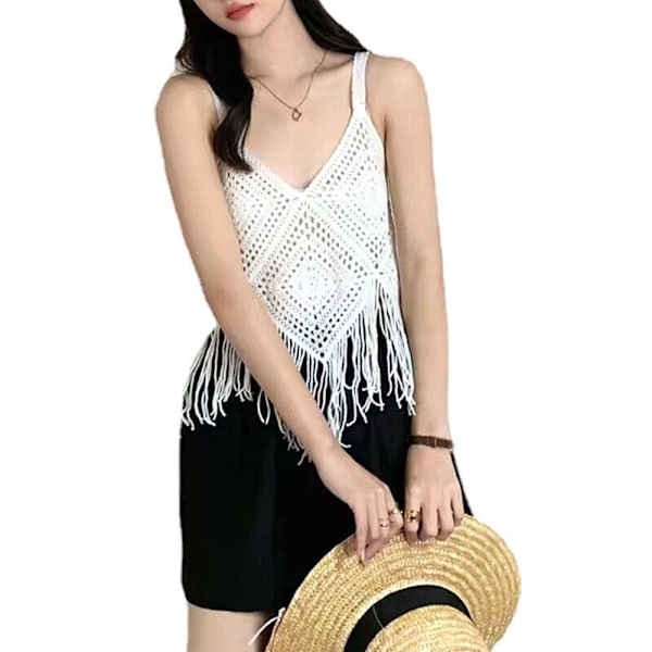 Crop Tops Brodeerattu henkari APRICOT Apricot