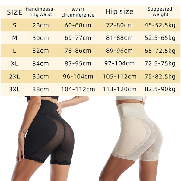 Shapewear Shortsit Slip Shortsit MUSTA M black M