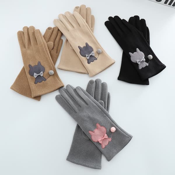 Damhandskar Vintervarm handske BEIGE Beige