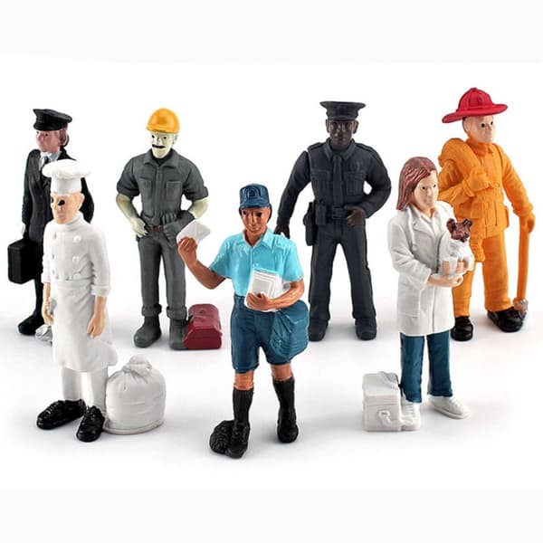 Simulation Personage Model Kunstig Postmand Pilot Figur