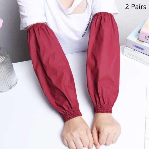 2 par Oversleeves Armsleeves MÖRKRÖD dark red