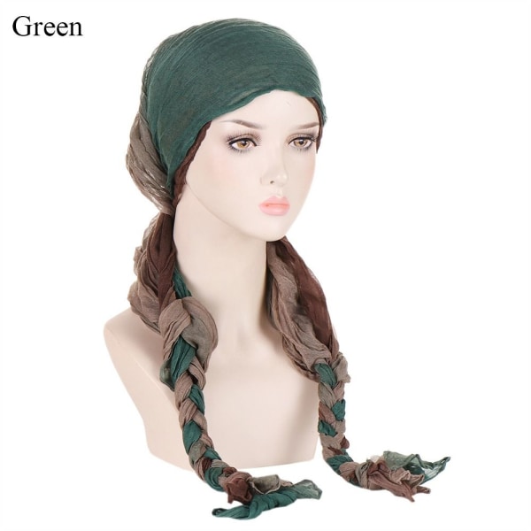Turban Lue Hodeskjerf GRØNN green