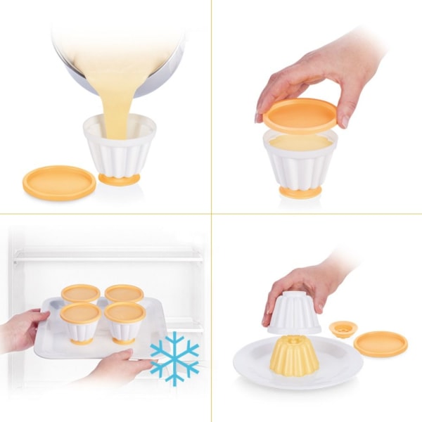 Dampet puddingform Puddingkoppformer A A A
