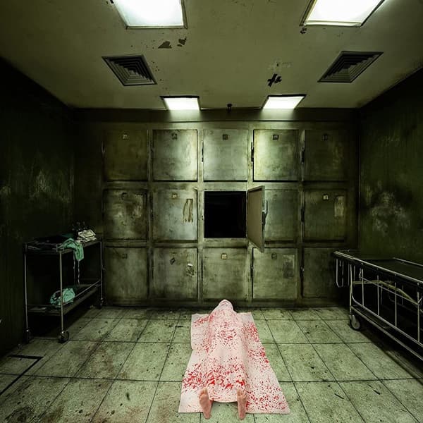 Fake Corpse Prop Haunted House Party Inflatable Corpse