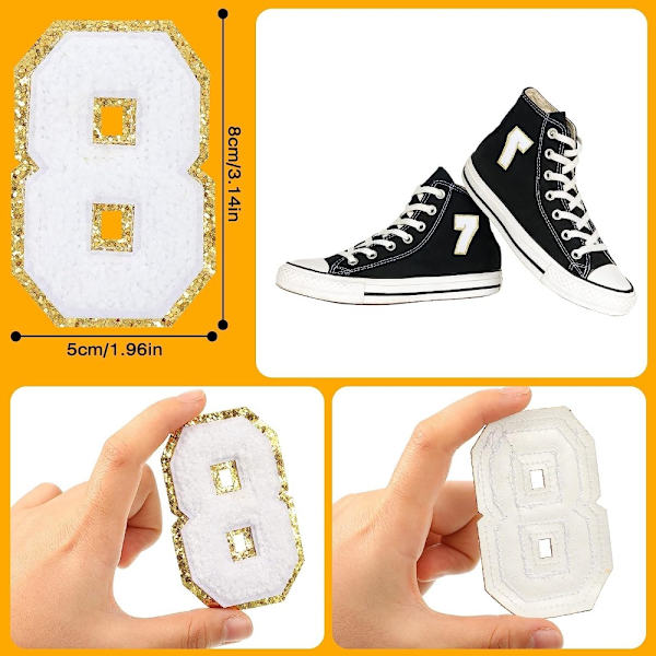 Iron on Numbers Chenille Letters Chenille Patches