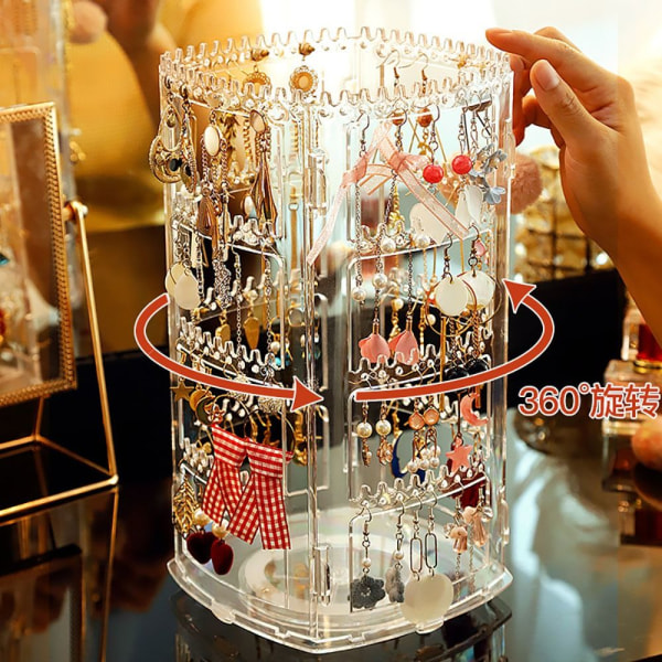 Smycken Display Rack Öron Clip Ear Stud Rack Förvaringsbox