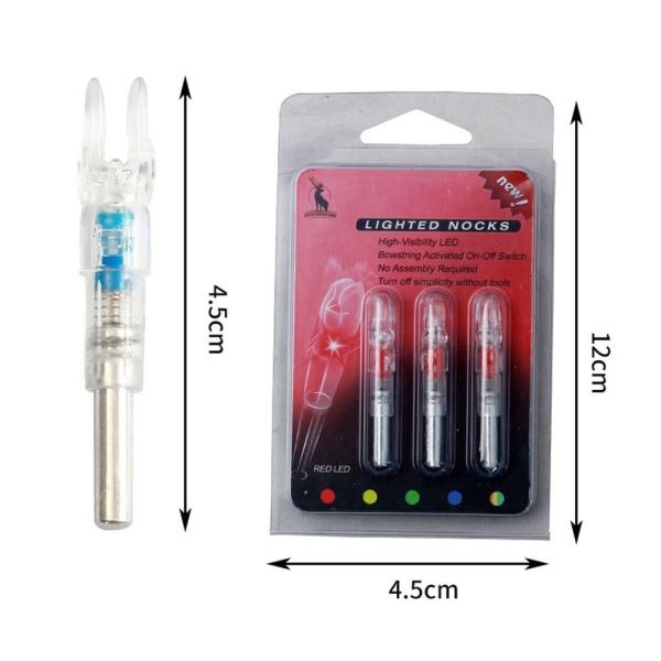 3st Lighted Nock LED Arrow Nocks FÄRGRIK FÄRGRIK colorful