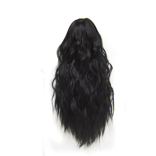 Peruukki Hairpiece Wavy Curly MUSTA black