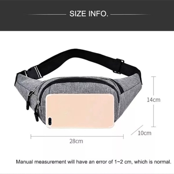 Vyötäröpussi Money Belt PUNAINEN Red