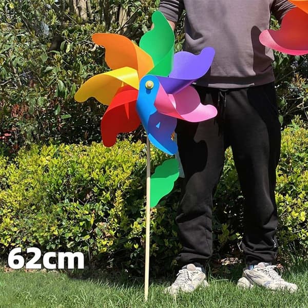Färgglada solrosväderkvarnar Layout Pinwheels Leksaker 6 6 6