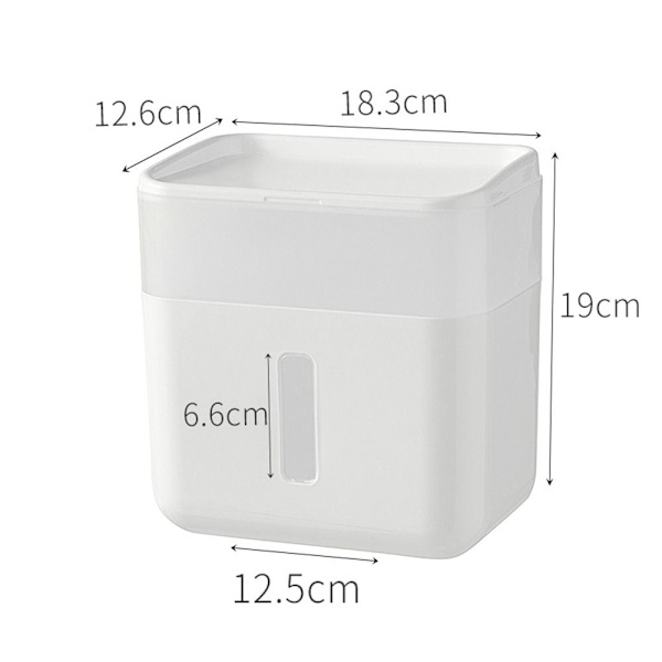 Toalettpapirholder Tissue Box SORT Black