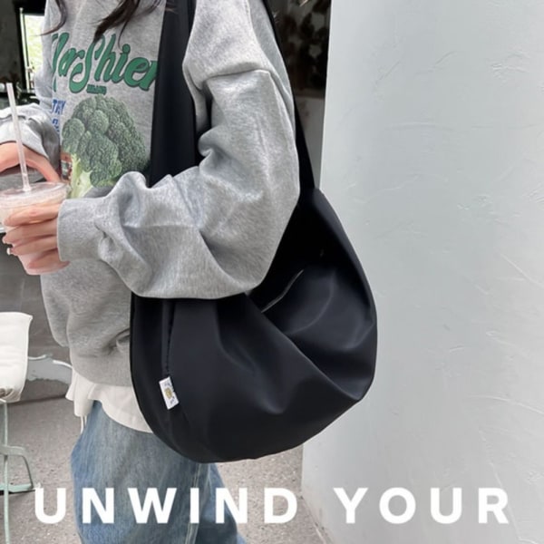 Dumpling Bag Totes Håndtaske SORT black