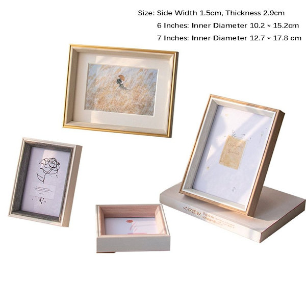 Fotoramme Billedramme GULD 7 TOMMER Gold 7 Inches