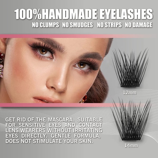 80 Clusters DIY Eye lash Extensions Kit 3D Individual 01(80 Clusters)