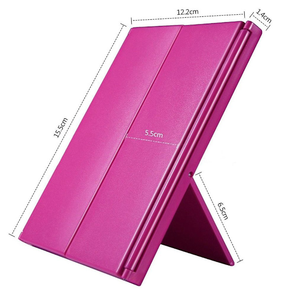 Sminkspegel med 8 LED-lampor ROSE RÖDA rose red