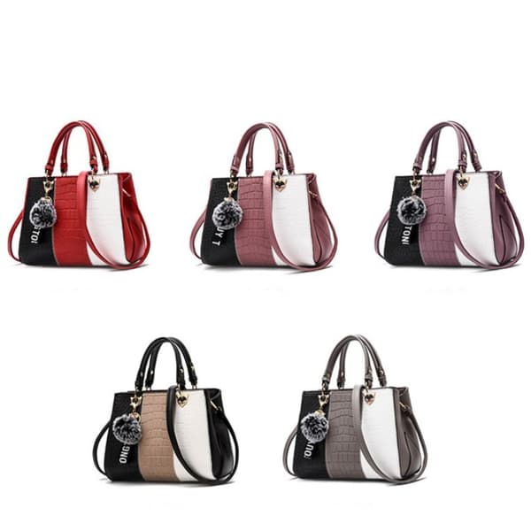Handväskor för kvinnor Casual Tote VINRÖTT Wine Red