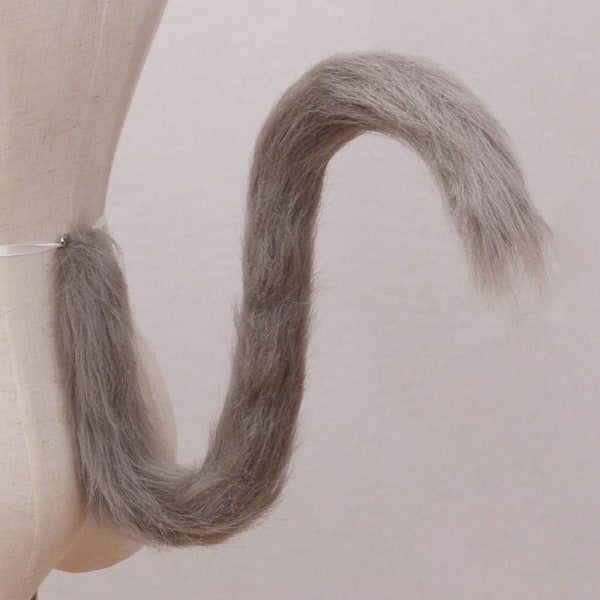 Fox Tail Masquerade Tail SORT&HVID black&white