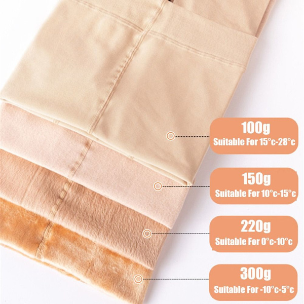 Kvinnor 3 i 1 Leggings Säkerhetsbyxor Höga strumpor håller värmen 100g